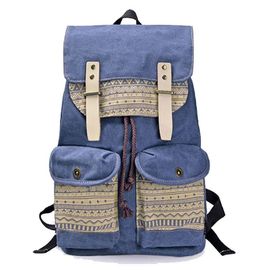 Małe płócienne torby na ramię Moq Leisure Travel Plecak w stylu koreańskim, pojemność 50 l