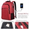 Czerwony biurowy plecak na laptopa Casual plecaki sportowe z zabezpieczeniem przed kradzieżą tornister studencki