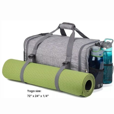 Niestandardowa składana sportowa torba na siłownię z przegródką na buty i mokrą torbą Torba do jogi