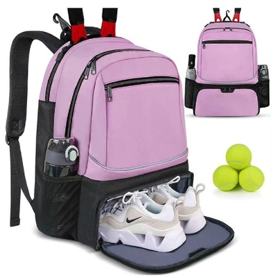 Tennis Backpack na 2 rakiety z oddzielną przestrzeń dla butów do trzymania rakiet badminton squash