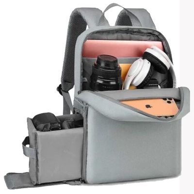 Zmywalny 14-calowy wodoodporny plecak na aparat z torbą na laptopa