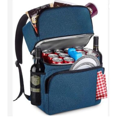 Oem 4-osobowe izolowane torby chłodzące wielokrotnego użytku do przechowywania żywności plecak na piknik