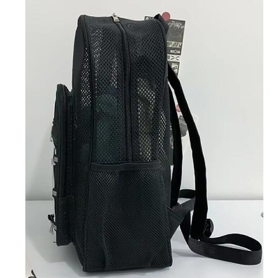 Moda Unisex Studentowie plecak siatki szkolnej torba letnia siatka plaża plecak