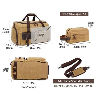Wielkiej pojemności odzież bagaż duffle nocne gimnastyka casual weekend sport płótno duffle torby