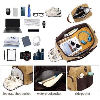 Wielkiej pojemności odzież bagaż duffle nocne gimnastyka casual weekend sport płótno duffle torby