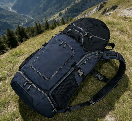 5-komorowa torba sportowa na zewnątrz z siatkowym panelem tylnym dla lepszej wentylacji - Lekki plecak na siłownię do podróży i wędrówek